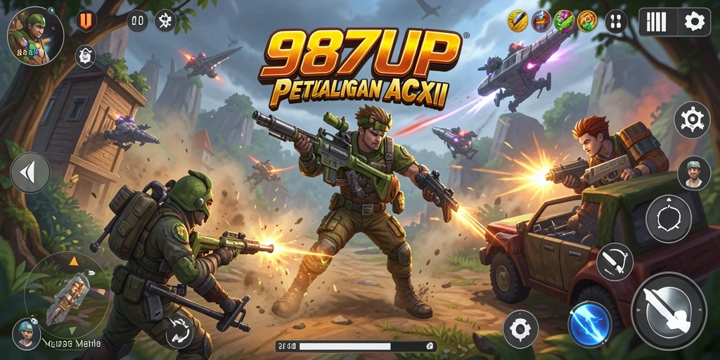 Screenshot gameplay 987UP menampilkan aksi seru dan mendebarkan.