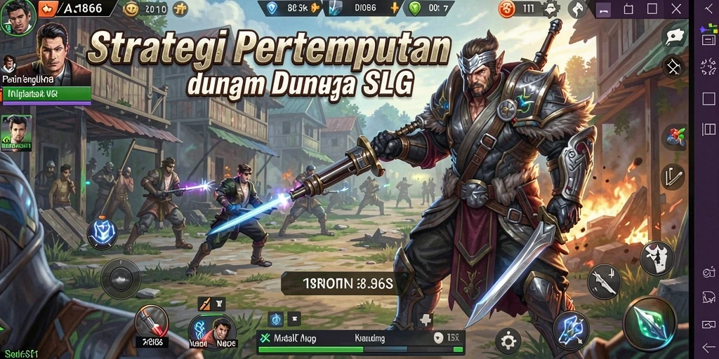 Screenshot AT866 menunjukkan aksi pertempuran strategis yang mendebarkan.