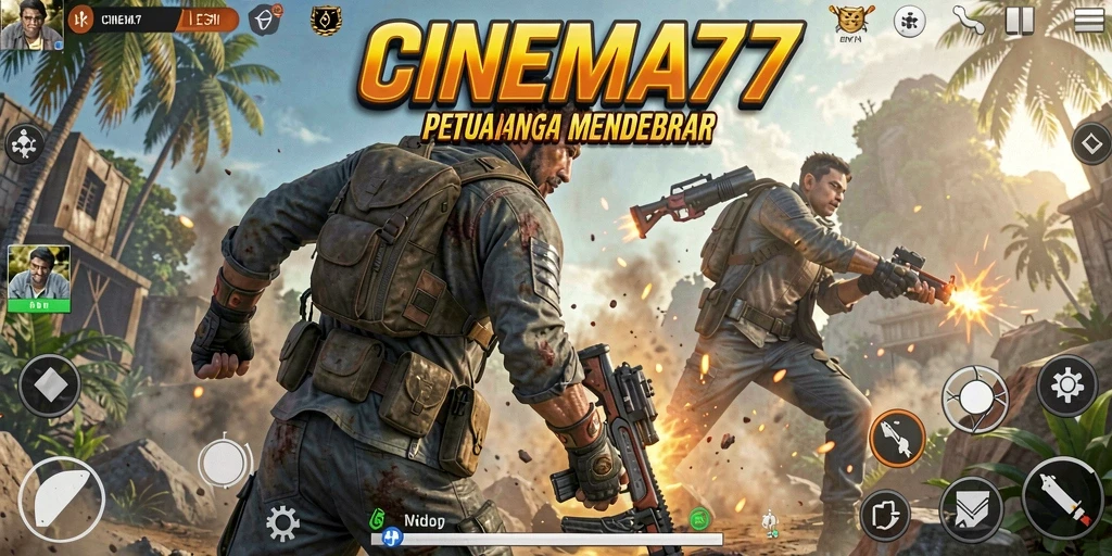Tampilan gameplay mendebarkan dalam CINEMA77 yang penuh aksi.