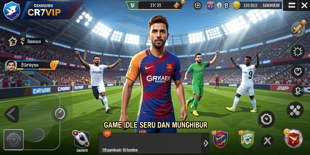 Tampilan gameplay utama dari CR7VIP dengan elemen-elemen Idle yang menarik.