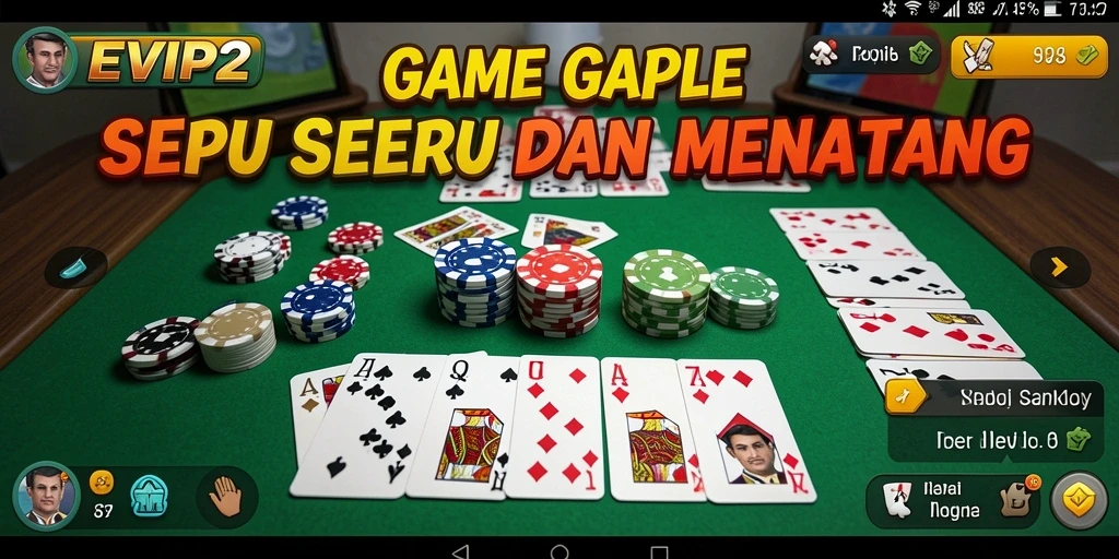 Tampilan screenshot permainan Gaple yang seru dan interaktif.