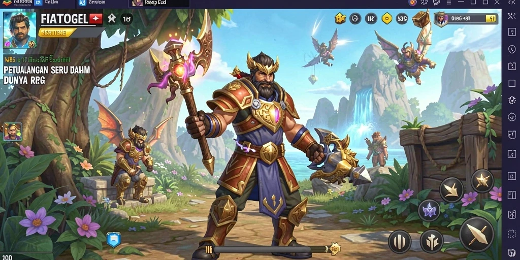 Tampilan layar dari gameplay FIATOGEL yang seru dan mendebarkan.