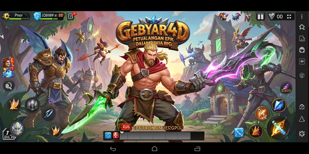 Gameplay seru di dunia RPG GEBYAR4D dengan grafis memukau.