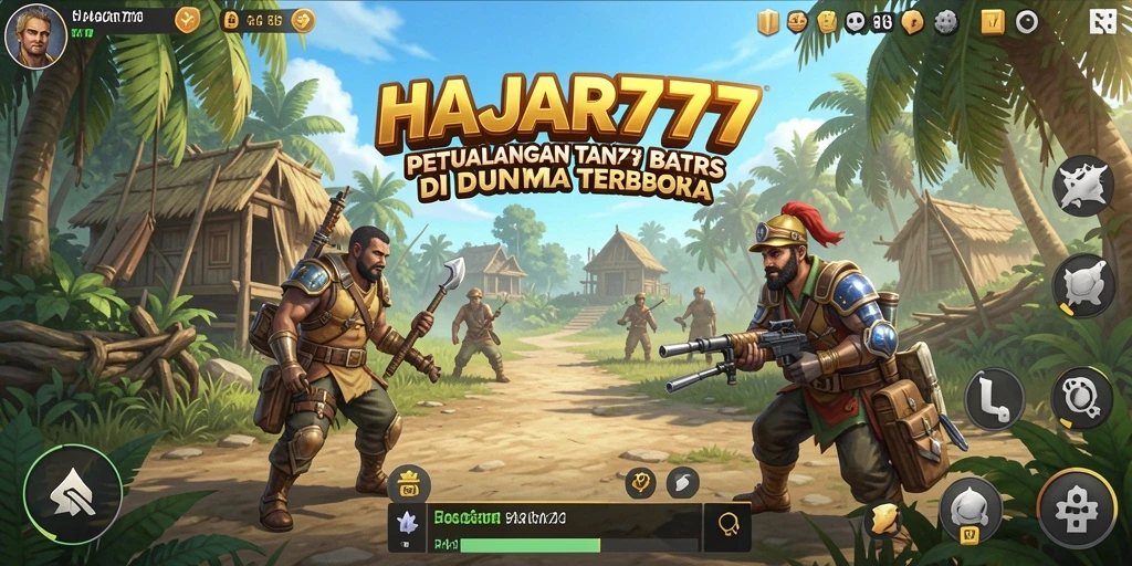 Tampilan gameplay <strong>HAJAR777</strong> di dunia terbuka yang luas.