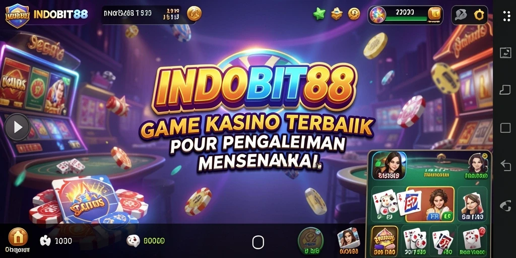 Screenshot gameplay INDOBIT88 menampilkan keseruan permainan kasino.