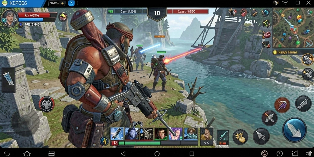 Tampilan seru gameplay KEPO66 dengan pertempuran strategi.