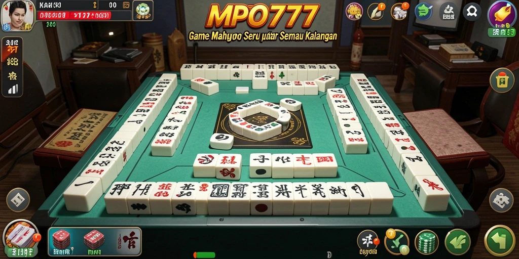 Tampilan permainan Mahjong yang menarik dan interaktif dari MPO777.