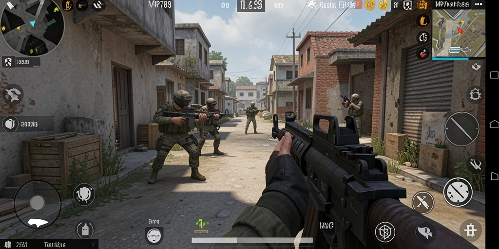 Tampilan gameplay mendebarkan dari MVP789 dengan aksi FPS yang intens.