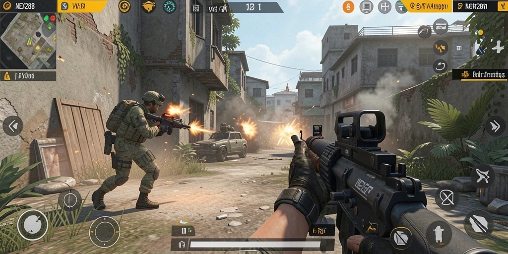 Tampilan gameplay mendebarkan di NEX288 saat beraksi.