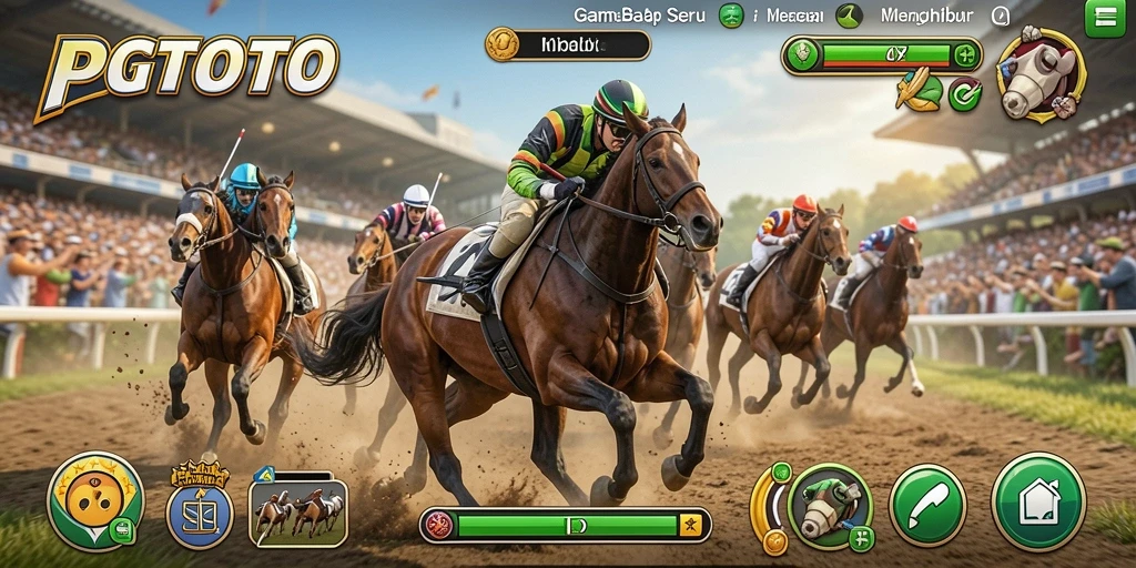 Tampilan menarik gameplay PGTOTO saat balapan yang mendebarkan.