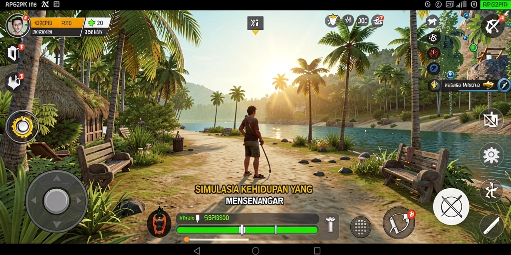Tampilan gameplay yang menarik dan interaktif dari RP62RP.