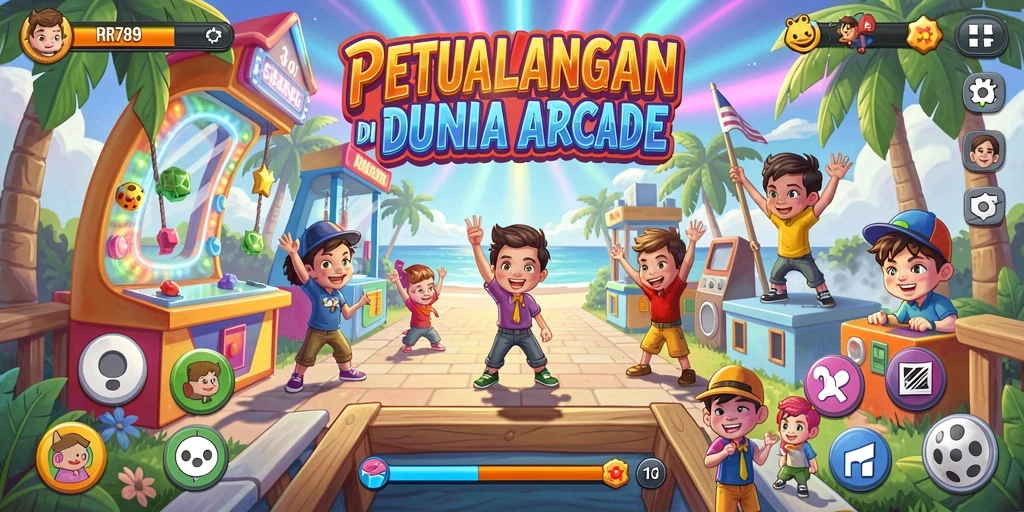 Screenshot gameplay RR789 yang menunjukkan aksi seru dalam permainan Arcade.