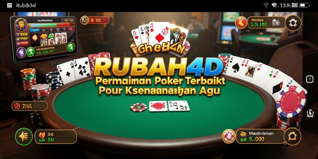 Tampilan gameplay poker yang mendebarkan dan interaktif di RUBAH4D.