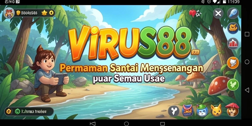 Tangkapan layar <strong>VIRUS88</strong> menampilkan gameplay seru dan penuh warna.