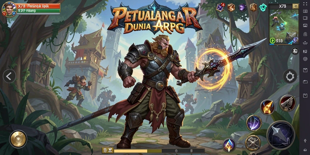 Tampilan gameplay <strong>X78</strong> yang mendebarkan di dalam dunia ARPG.